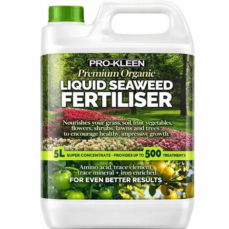 ProKleen Premium Organic Liquid Seaweed Fertiliser For Plants Grass Vegetables And More